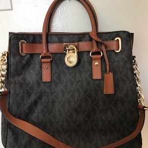 Michael Kors Hamilton Monogram Purse Large